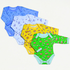 Боди длинный рукав 11301-12 микс, рост 56 см - Фото 8