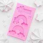 Молд «Радуга», силикон, 10,5×6×1 см, цвет МИКС - фото 24229913