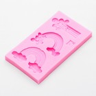 Молд «Радуга», силикон, 10,5×6×1 см, цвет МИКС - фото 24229914