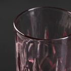 Стакан стеклянный "Пинотаж", 350 мл, цвет розовый - Фото 2