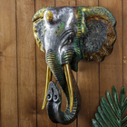 Панно настенное "Голова слона" 33х13х40 см - фото 8411536