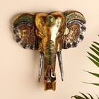 Панно настенное "Голова слона" 33х13х40 см - фото 298081949