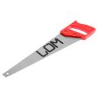 Ножовка по дереву ЛОМ, пластиковая рукоятка, 7-8 TPI, 350 мм - Фото 3