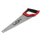 Ножовка по дереву ЛОМ, обрезиненная рукоятка, 7-8 TPI, 350 мм - Фото 3