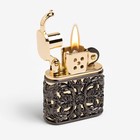 Зажигалка бензиновая «Классическая», металлическая, 1.5×4.5×5 см - Фото 4