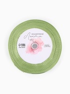 Лента атласная «Камуфляж», 25 мм × 23 ± 1 м, цвет зелёный - Фото 4