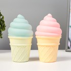 Ночник пластик "Мороженое в стаканчике" МИКС LEDх1 7,5х7,5х14 см - фото 2071516
