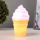 Ночник пластик "Мороженое в стаканчике" МИКС LEDх1 7,5х7,5х14 см RISALUX - Фото 3