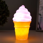 Ночник пластик "Мороженое в стаканчике" МИКС LEDх1 7,5х7,5х14 см RISALUX - Фото 4