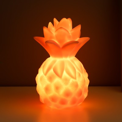 Фигурка светящаяся RISALUX «Ананас», ночник LED×1, пластик, 8×8×13 см, МИКС
