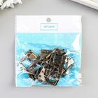 Замок металл для шкатулки бронза + гвозд. набор 5 шт 3,6х2,5 см - фото 20854680