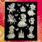 Набор для рисования светом «Чудесные принцессы», ручка с фонариком и невидимыми чернилами - Фото 3