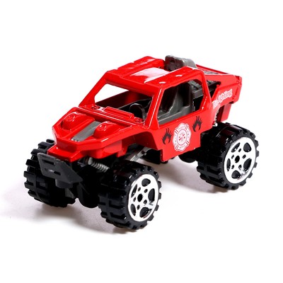 Набор металлический «Пожарные», 8 машинок, 2 вертолёта