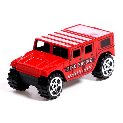 Набор металлический «Пожарные», 8 машинок, 2 вертолёта