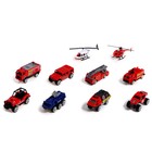 Набор металлических машинок «Пожарные», 10 шт. - Фото 3