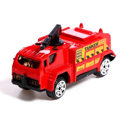 Набор металлический «Пожарные», 8 машинок, 2 вертолёта