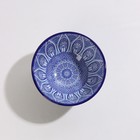 Миска керамическая Доляна «Мавлон», 150 мл, d=9,5 см, цвет синий - Фото 3