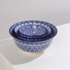 Миска керамическая Доляна «Мавлон», 150 мл, d=9,5 см, цвет синий - Фото 6