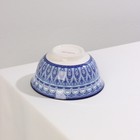 Салатник керамический Доляна «Мавлон», 350 мл, d=12,5 см, цвет синий - Фото 4
