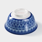 Салатник Доляна «Мавлон», 350 мл, d=12.5 см, керамика, синий - Фото 4