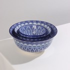 Салатник керамический Доляна «Мавлон», 350 мл, d=12,5 см, цвет синий - Фото 7