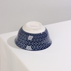 Салатник керамический Доляна «Бодом»,600 мл, d=14,5 см, цвет синий - Фото 4
