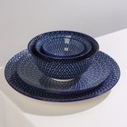 Салатник керамический Доляна «Бодом»,600 мл, d=14,5 см, цвет синий - фото 4252587