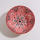 Салатник керамический Доляна «Джавлон», 600 мл, d=14,5 см, цвет красный - фото 4252595