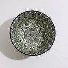 Салатник керамический Доляна «Мирсоле», 680 мл, d=16 см, цвет зелёный - Фото 3