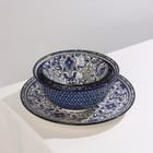 Салатник керамический Доляна «Дайра», 680 мл, d=16 см, цвет серый - фото 4252626