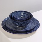 Тарелка керамическая Доляна «Бодом», d=22 см, цвет синий - Фото 8