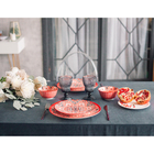 Тарелка керамическая Доляна «Джавлон», d=21,7 см, цвет красный - фото 24634258