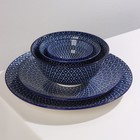 Тарелка керамическая Доляна «Бодом», d=26,7 см, цвет синий - фото 4252716