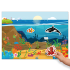 Наклейки «Моя первая энциклопедия. Подводный мир», формат А4, 8 стр. + плакат - Фото 4