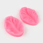 Молд кондитерский «Лист тропических растений», силикон, 2 шт., 6.5×4×2.3 см, МИКС - Фото 2