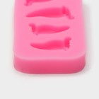 Молд Доляна «Следы малыша», силикон, 9,5×5×1,5 см, цвет розовый - фото 8411797