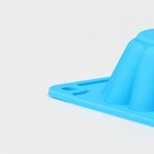 Форма для выпечки Доляна «Сладости. Круг риб», силикон, 25.5×17.5×3 см, 6 ячеек (d=7 см), синяя - Фото 5