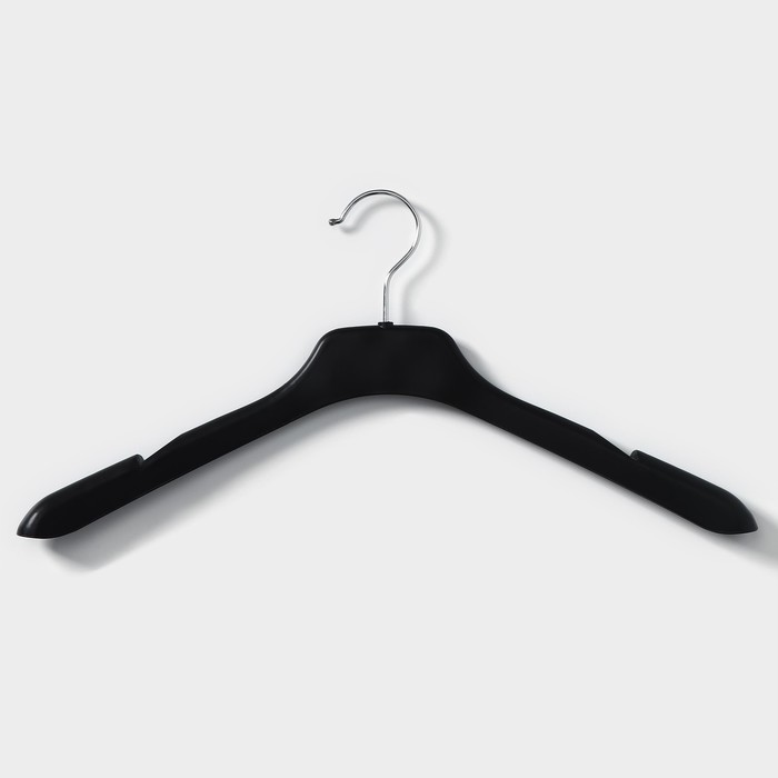 Плечики - вешалка для одежды, размер 44-46, цвет чёрный - Фото 1