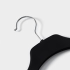 Плечики - вешалка для одежды, размер 44-46, цвет чёрный - фото 8411857