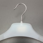 Плечики для одежды, антискользящие плечи, 43×14×4.5 см, цвет прозрачный - Фото 2