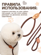 Ринговка для собак, 150×0.6 см, коричневая - Фото 3