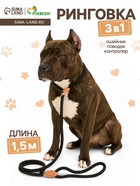 Ринговка для собак, 150×1 см, чёрная - Фото 1