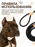 Ринговка для собак, 150×1 см, чёрная - Фото 4