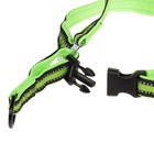 Шлейка двуслойная неопрен и полиэстер, светоотражающая, 44-68 х 2 см, зелёная - фото 24437663