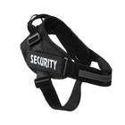 Шлейка К9 мягкая светоотражающая, размер M, ОГ 55-65 см, вес 11-20 кг, чёрная - Фото 3