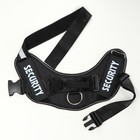 Шлейка К9 мягкая светоотражающая, размер M, ОГ 55-65 см, вес 11-20 кг, чёрная - Фото 6