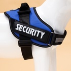 Шлейка К9 мягкая светоотражающая, размер XL, ОГ 80-95 см, вес 30-45 кг, синяя - Фото 5