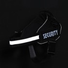 Шлейка К9 мягкая светоотражающая, размер XL, ОГ 80-95 см, вес 30-45 кг, чёрная - Фото 2