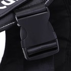 Шлейка К9 мягкая светоотражающая, размер XL, ОГ 80-95 см, вес 30-45 кг, чёрная - Фото 5