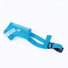 Намордник сетчатый с двойной фиксацией, размер M (длина по носу 10 см, обхват морды 20 см), голубой - Фото 3